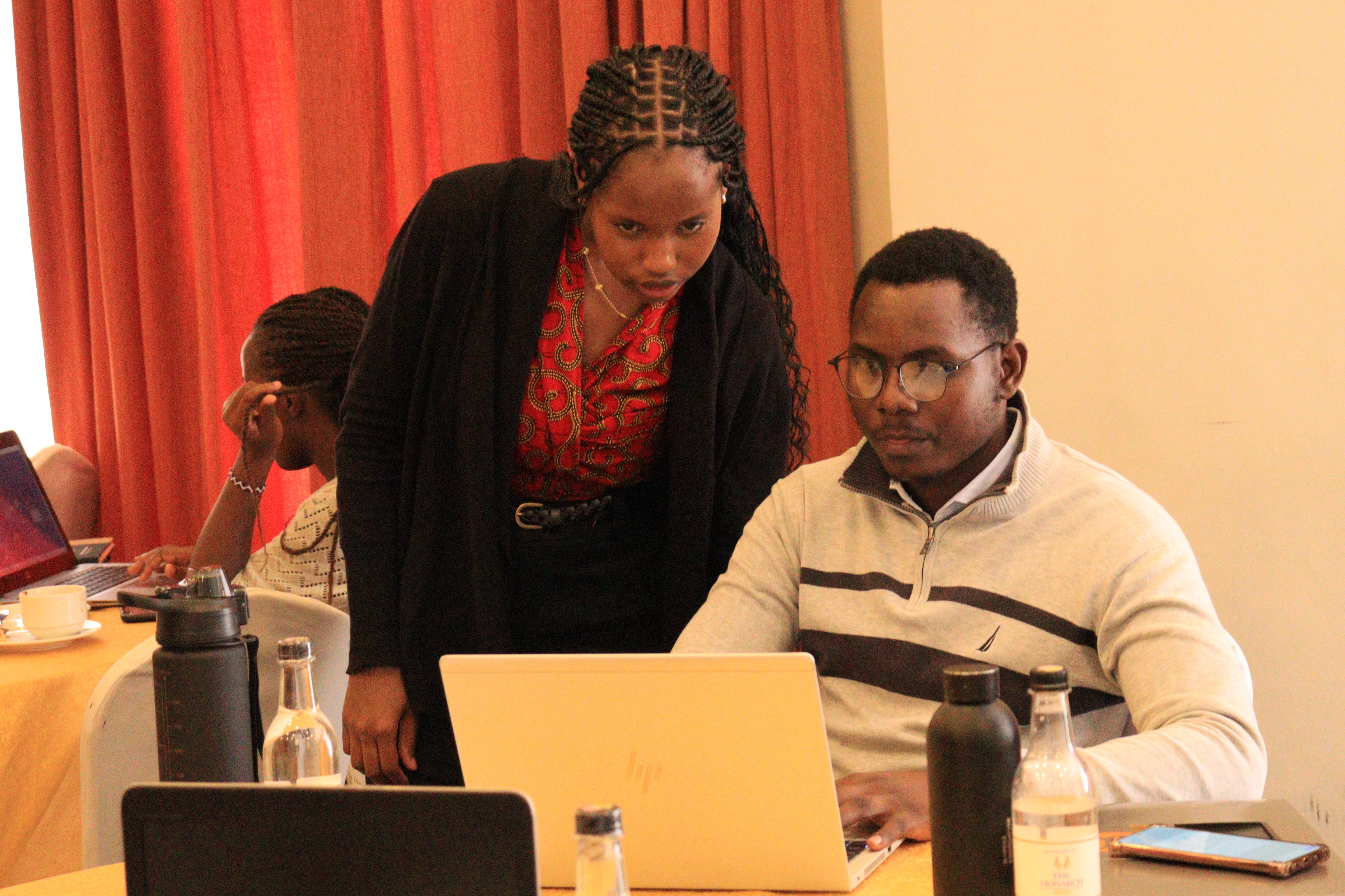Apprentices in a working session